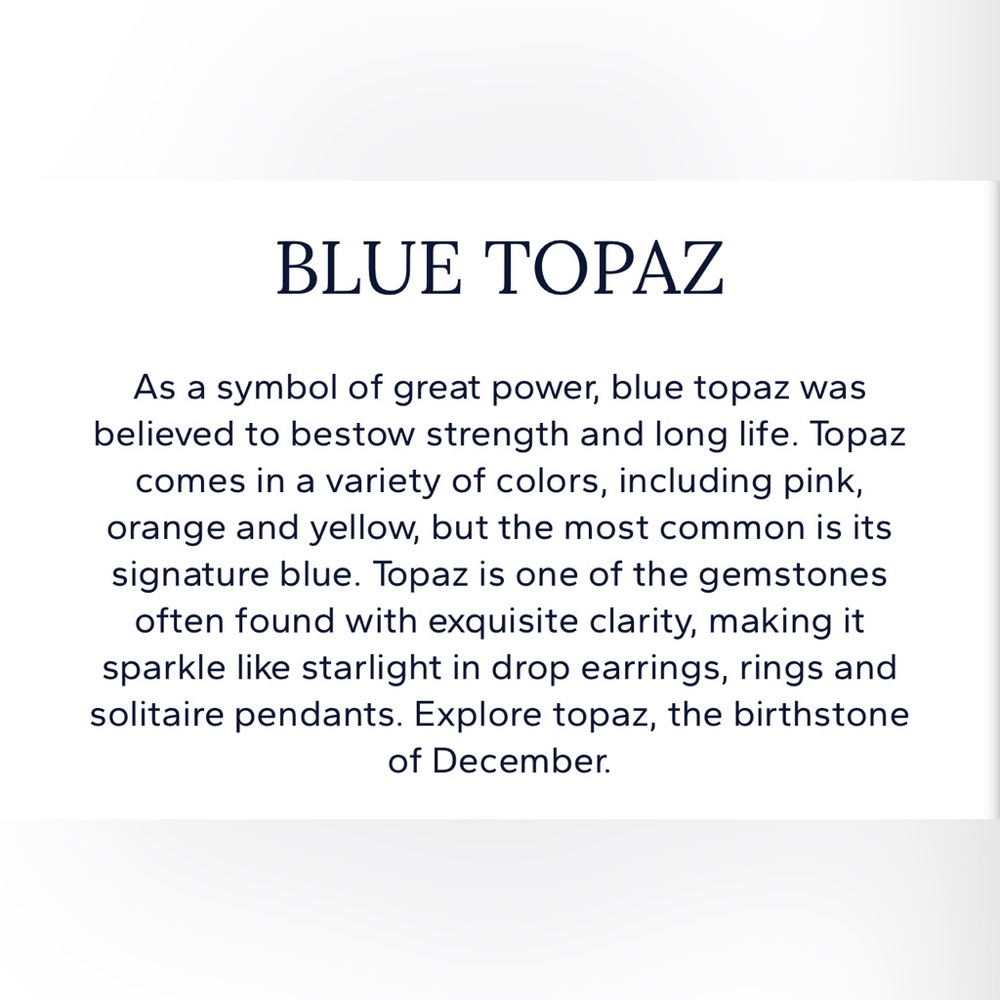 BLUE TOPAZ RING - Picture 3 of 17